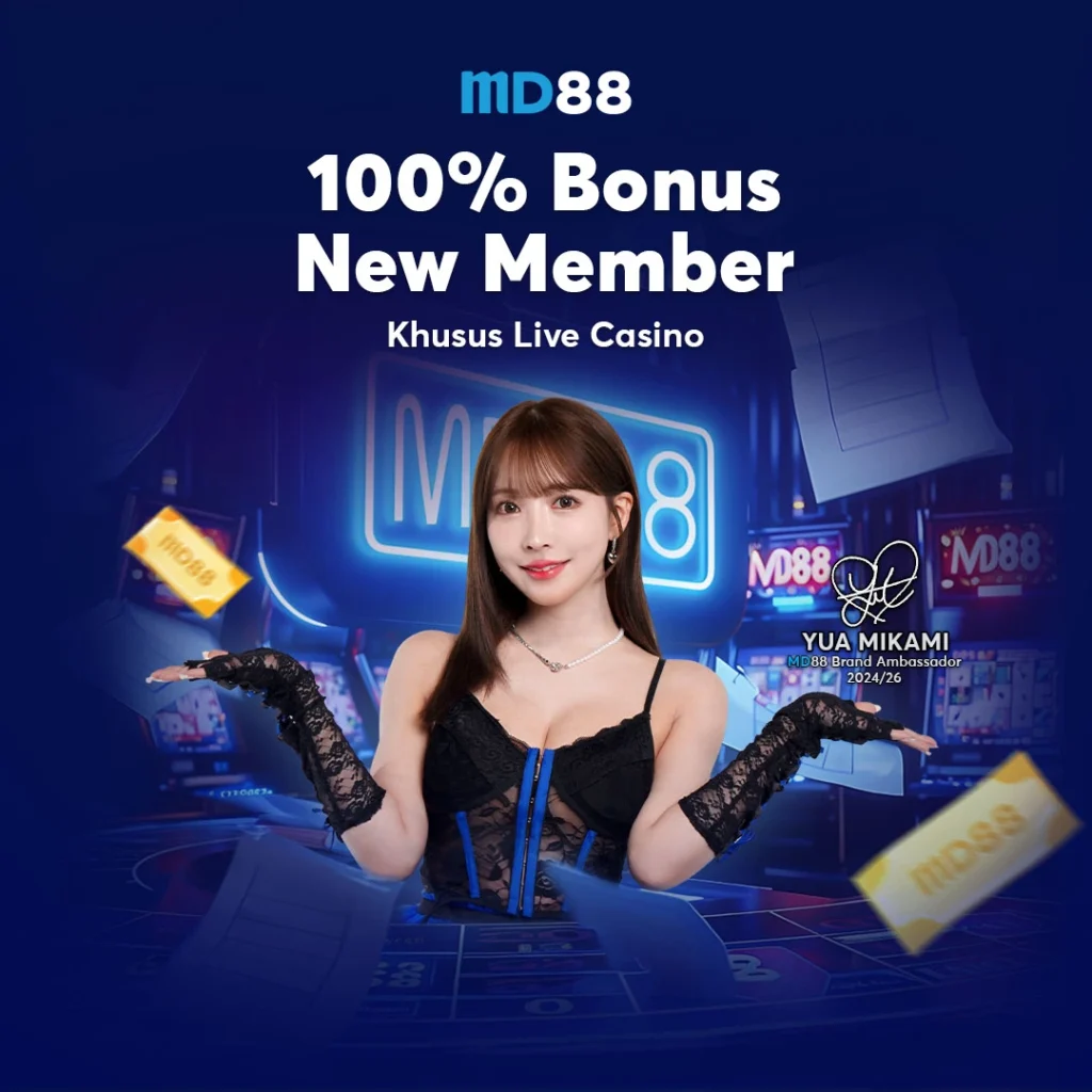 MD88 LIVE CASINO 100% WELCOME BONUS